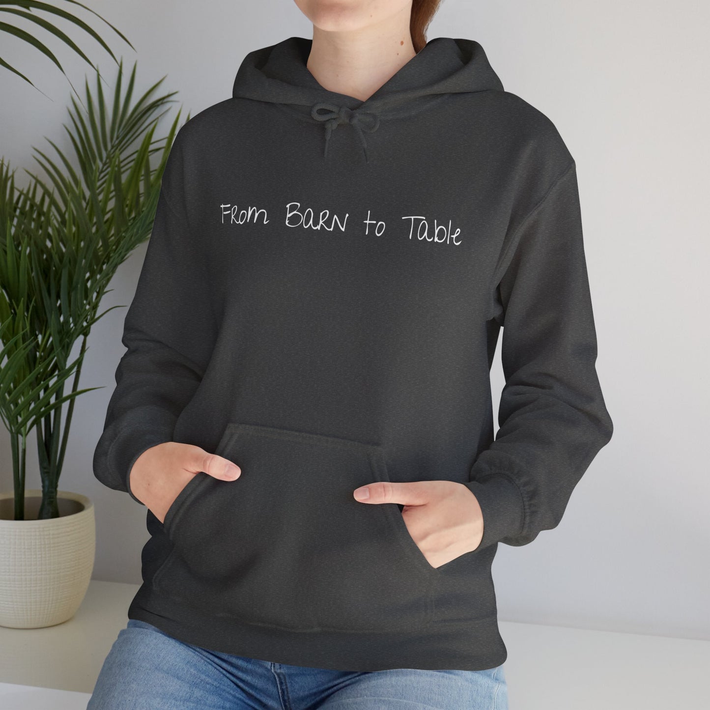 Funny Holiday Barn to Table Hoodie