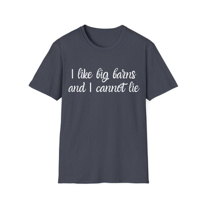 I Like Big Barns and I Cannot Lie T-Shirt — Funny Farm/Country Humor Tee