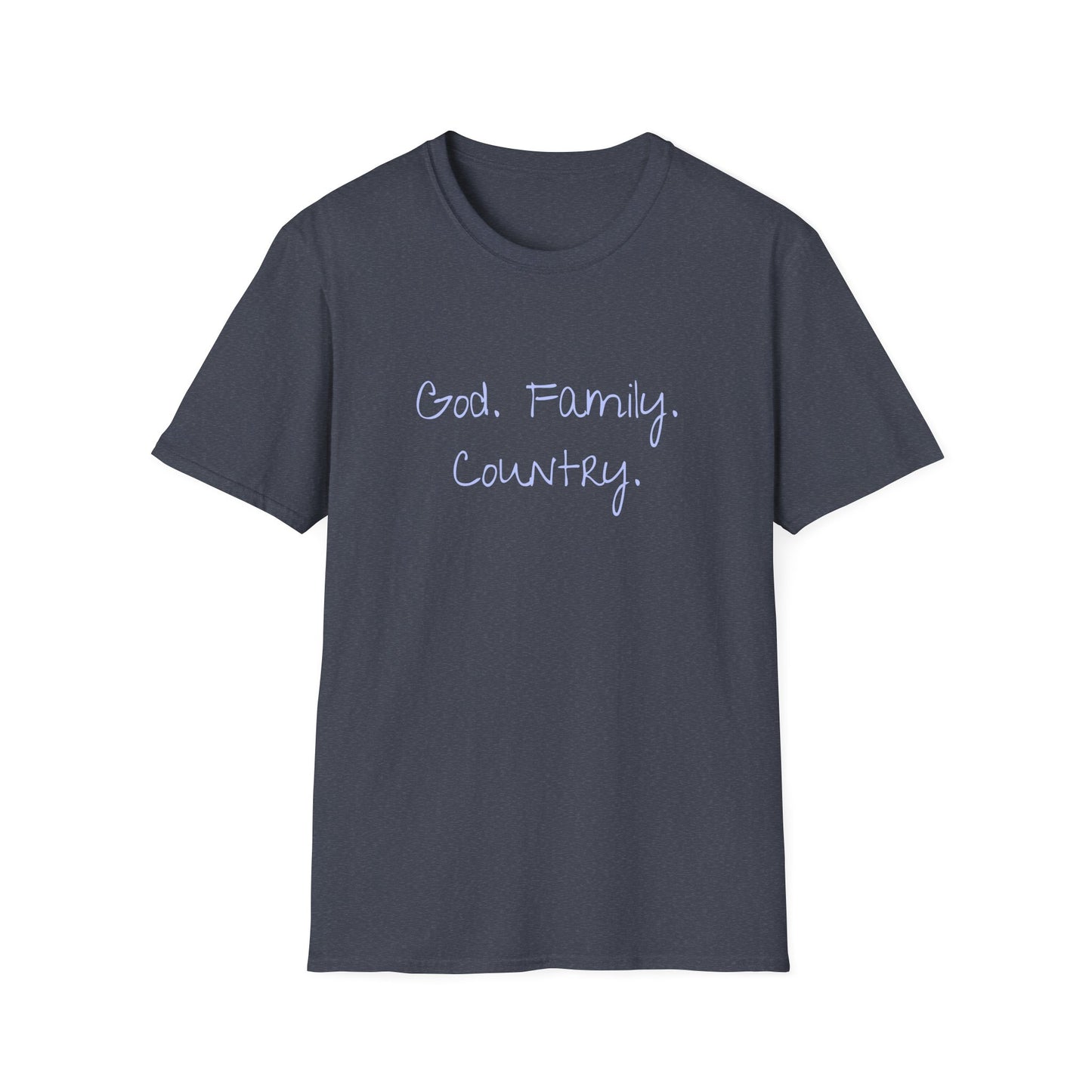 God. Family. Country. T-Shirt — Patriotic Faith-Based Tee