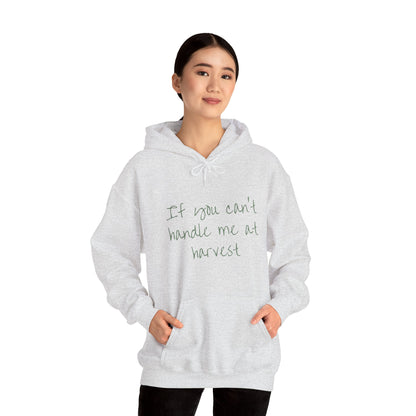 Funny Hoodie - "If You Can't Handle Me at Harvest" & "You Don't Deserve Me at Christmas"