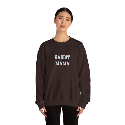 Embroidered Rabbit Mama Crewneck Sweatshirt – Cute Pullover for Rabbit Owners