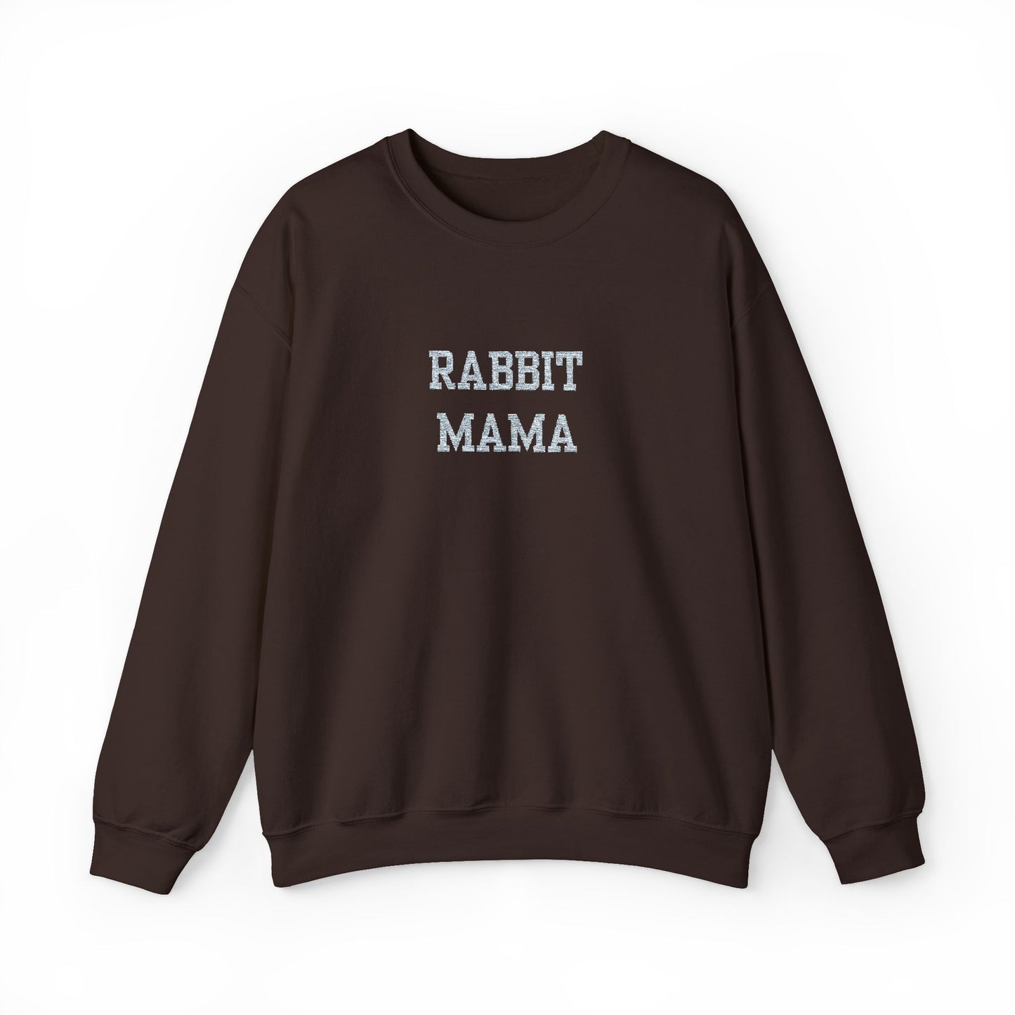 Embroidered Rabbit Mama Crewneck Sweatshirt – Cute Pullover for Rabbit Owners
