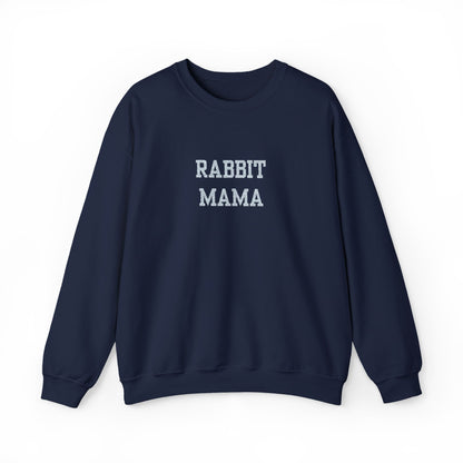 Embroidered Rabbit Mama Crewneck Sweatshirt – Cute Pullover for Rabbit Owners