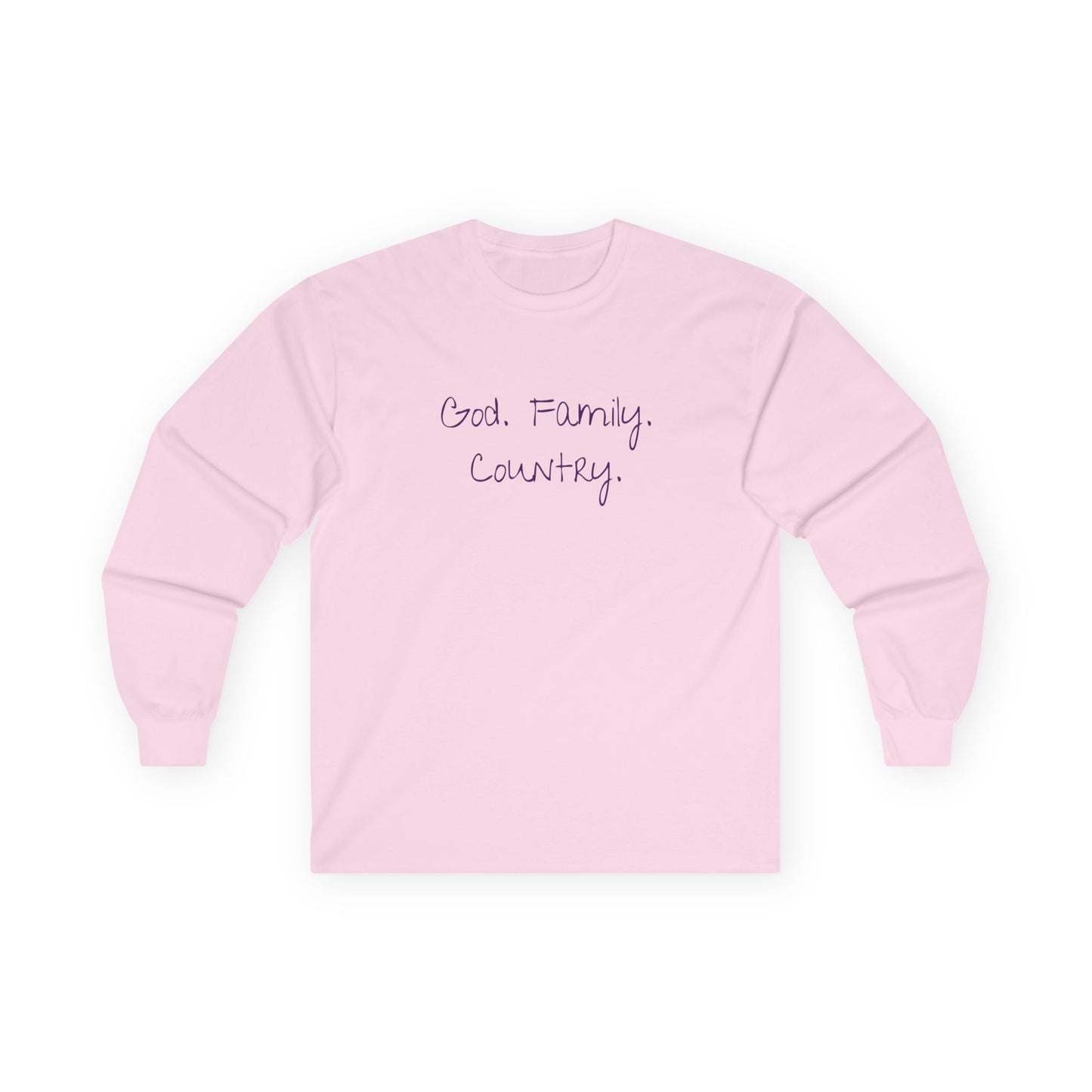God. Family. Country. Long Sleeve Tee