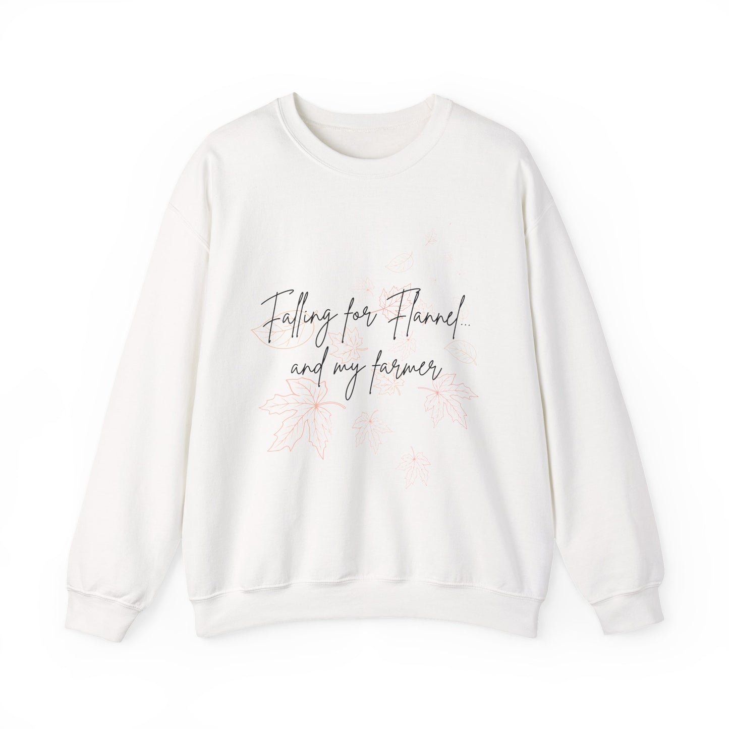 Falling for Flannel Sweatshirt - Cozy Crewneck for Fall