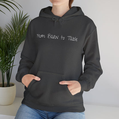 Funny Holiday Barn to Table Hoodie
