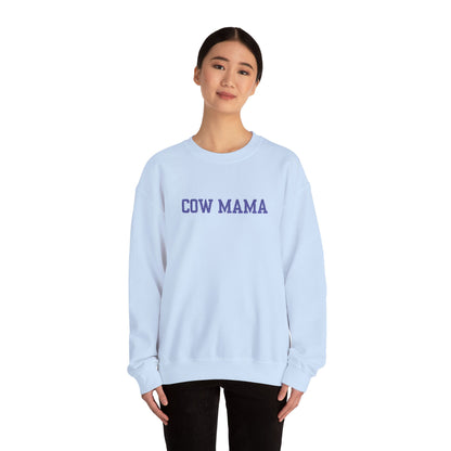 Cow Mama Crewneck Sweatshirt — Cozy Farm Mom Pullover