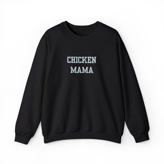 Chicken Mama Crewneck Sweatshirt — Cozy Farm Mom Sweatshirt