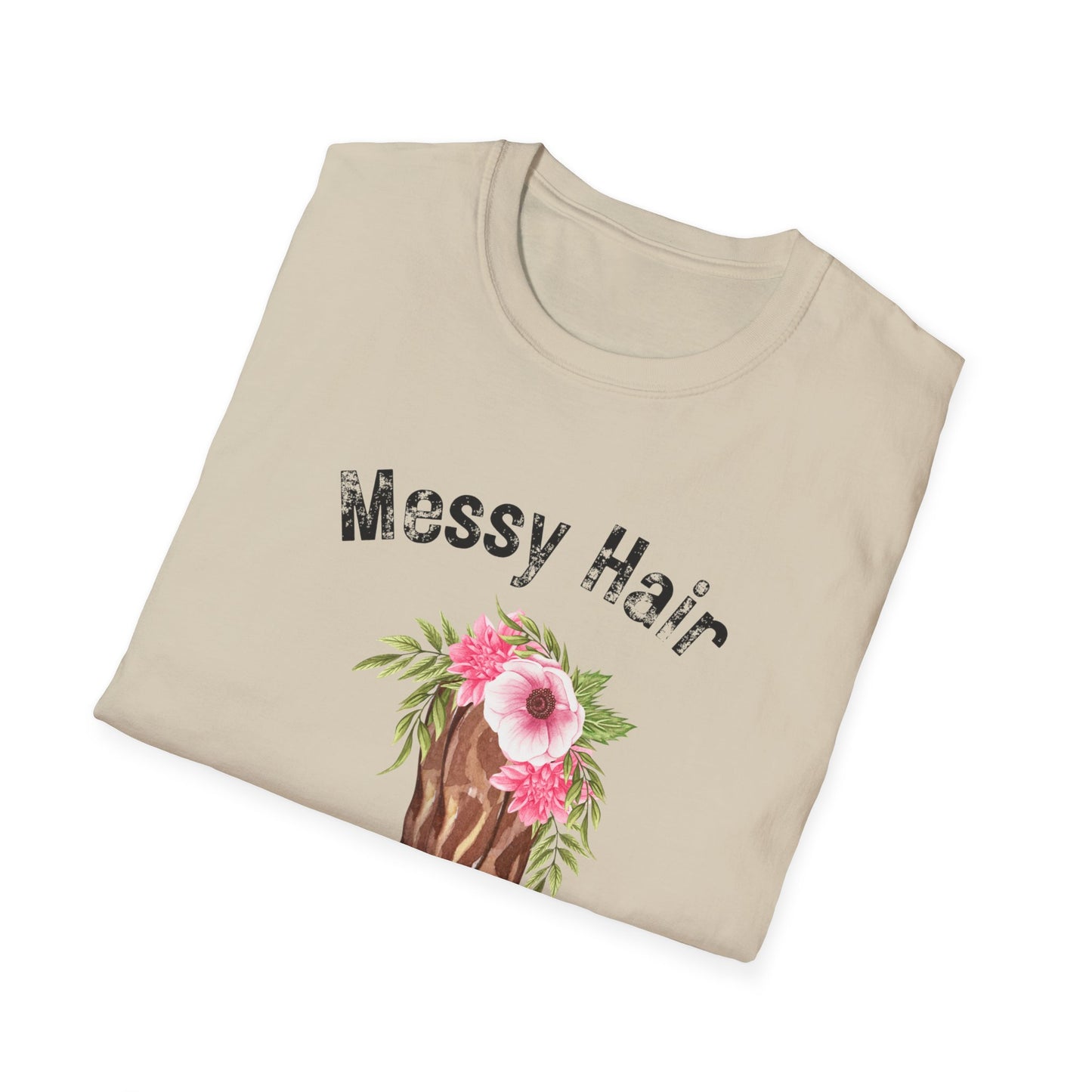 Messy Hair Don’t Care Cowboy Boot T-Shirt