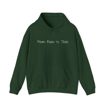 Funny Holiday Barn to Table Hoodie