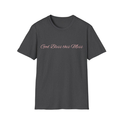 God Bless This Mess T-Shirt — Casual Faith-Based Graphic Tee