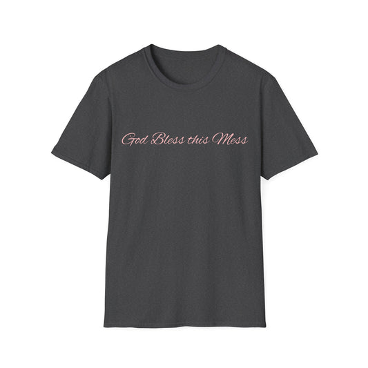 God Bless This Mess T-Shirt — Casual Faith-Based Graphic Tee