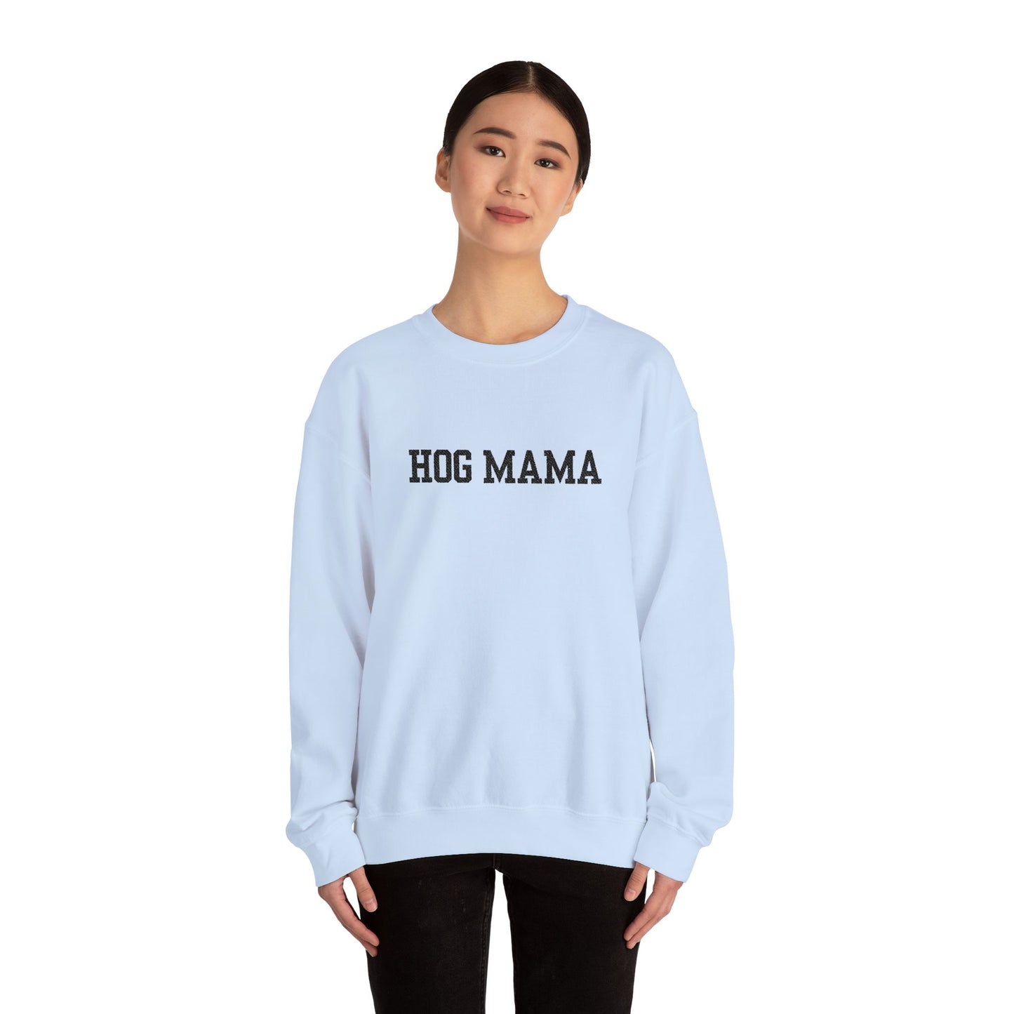 Embroidered Hog Mama Crewneck Sweatshirt