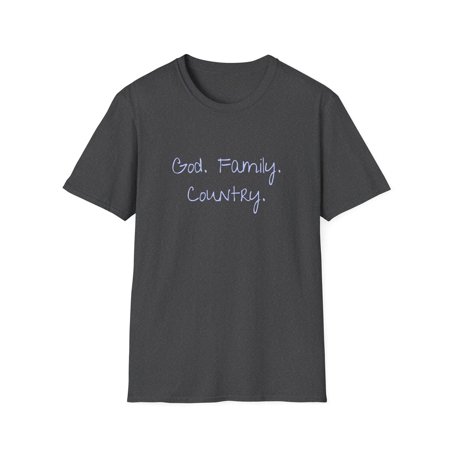 God. Family. Country. T-Shirt — Patriotic Faith-Based Tee