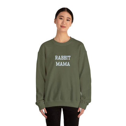 Embroidered Rabbit Mama Crewneck Sweatshirt – Cute Pullover for Rabbit Owners