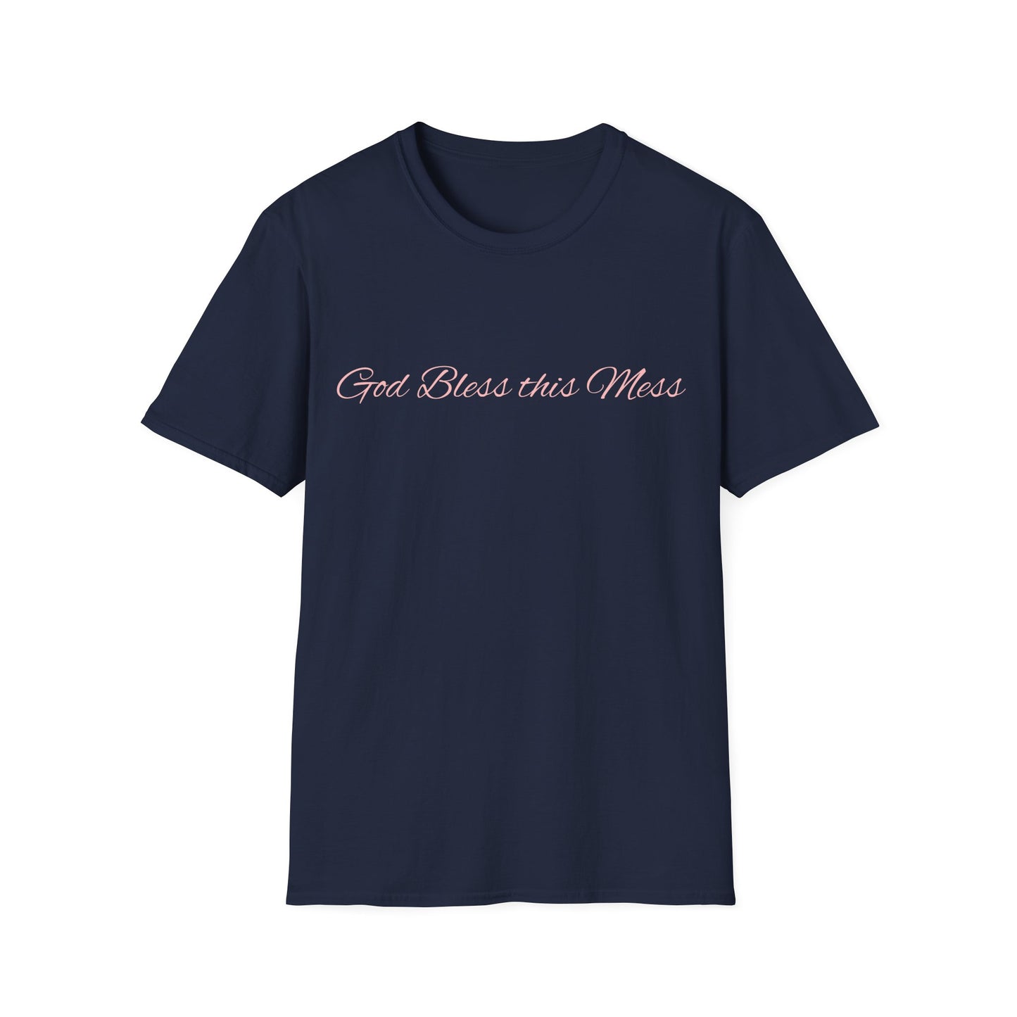 God Bless This Mess T-Shirt — Casual Faith-Based Graphic Tee
