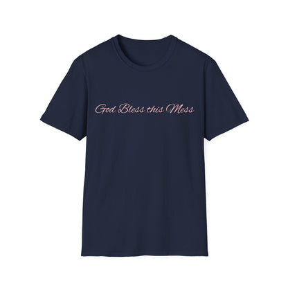 God Bless This Mess T-Shirt — Casual Faith-Based Graphic Tee