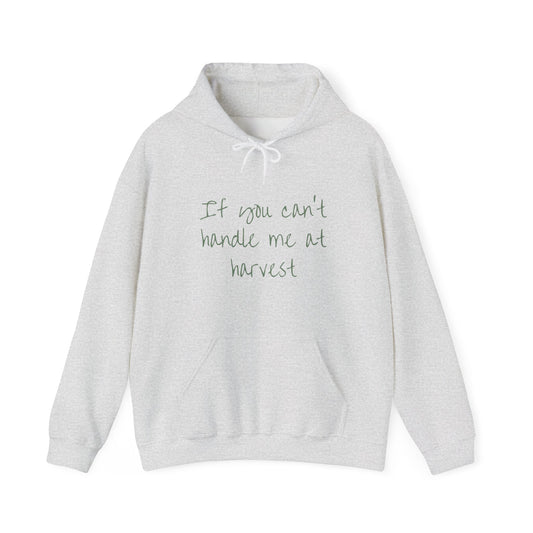 Funny Hoodie - "If You Can't Handle Me at Harvest" & "You Don't Deserve Me at Christmas"