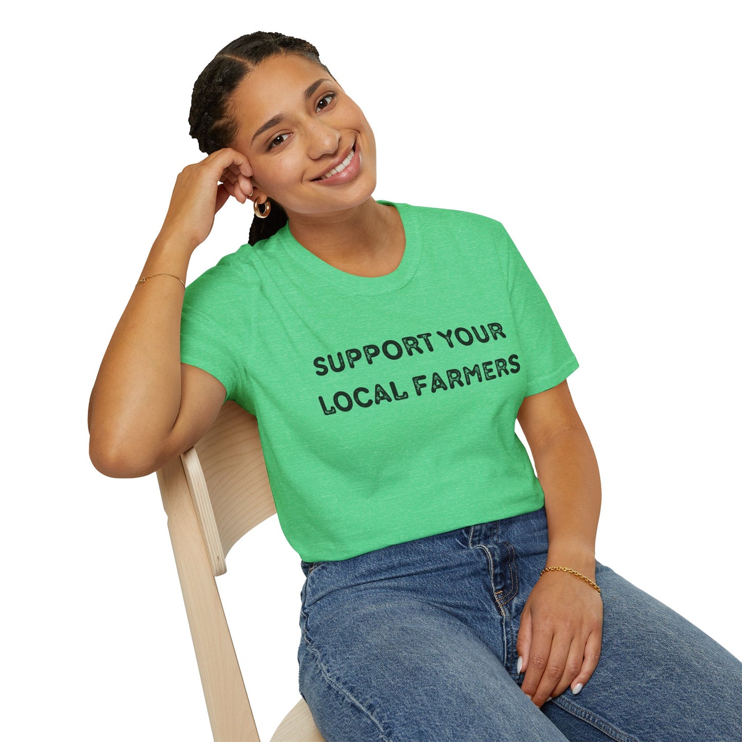 Support Your Local Farmers T-Shirt – Farm-to-Table Advocacy Tee